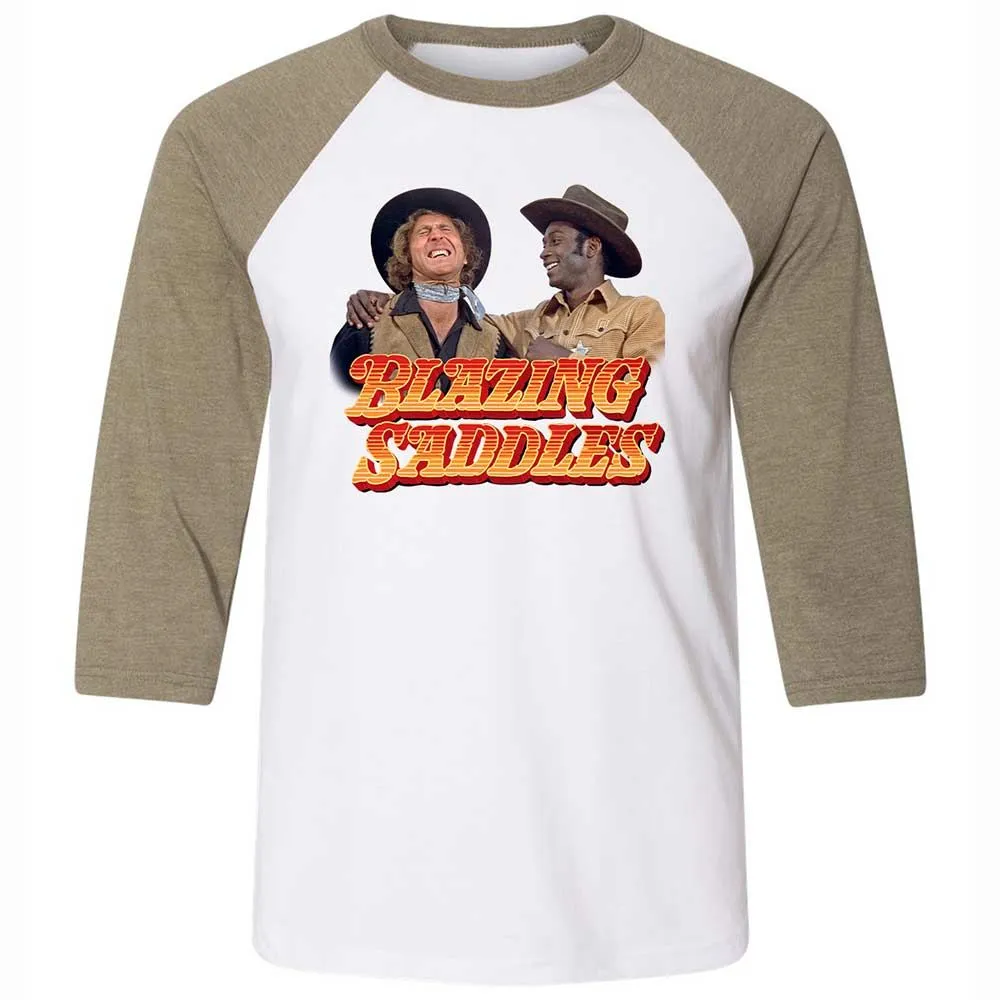 Unisex 3/4 Baseball Tee - X5F81FTU - White/Heather Olive - 4