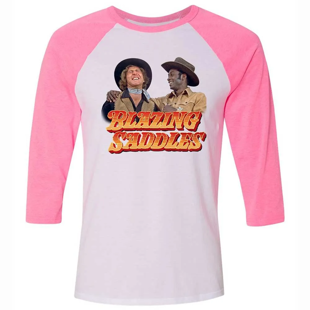 Unisex 3/4 Baseball Tee - X5F81FTU - White/Neon Pink - 12