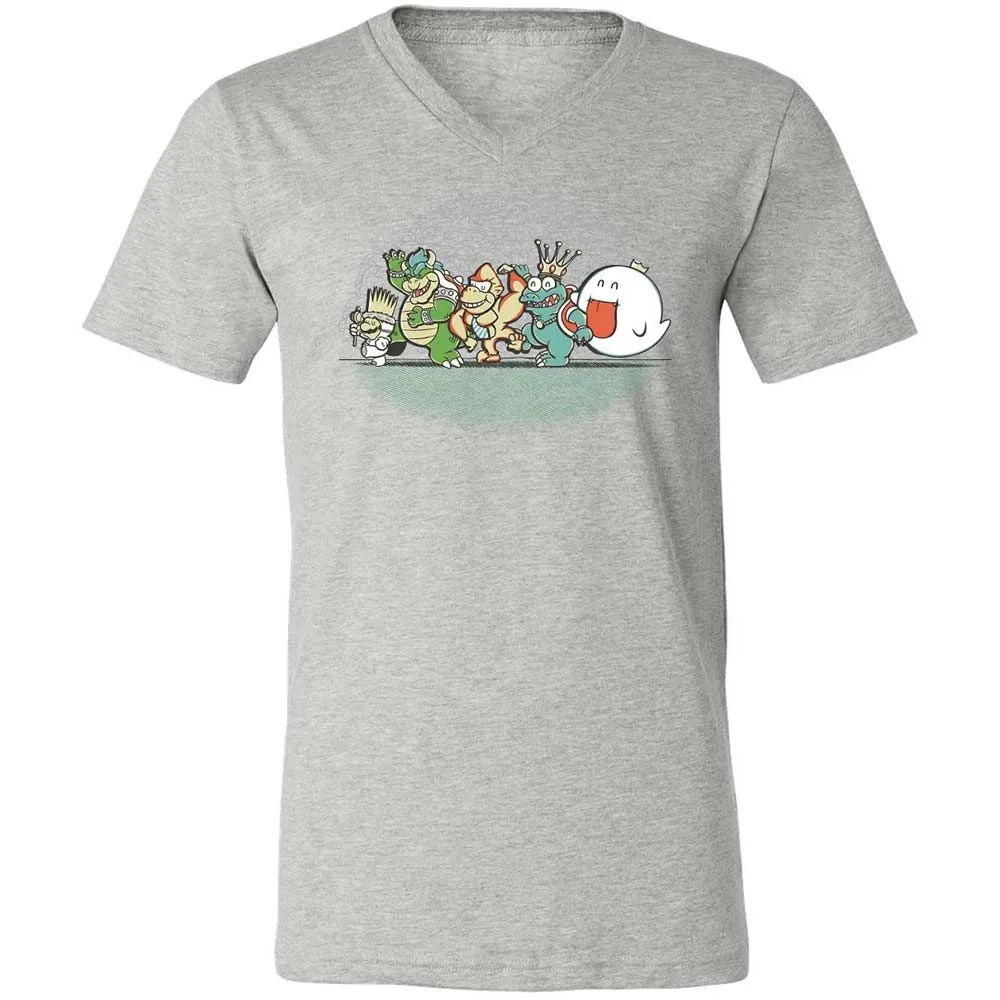 Unisex V-Neck T-Shirt - 4QJGUB1S - Athletic Heather - 2