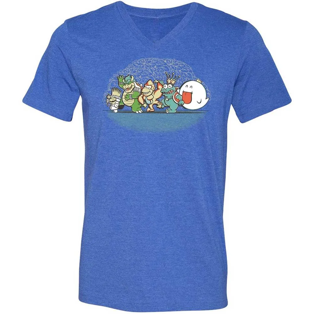 Unisex V-Neck T-Shirt - 4QJGUB1S - Heather True Royal - 4