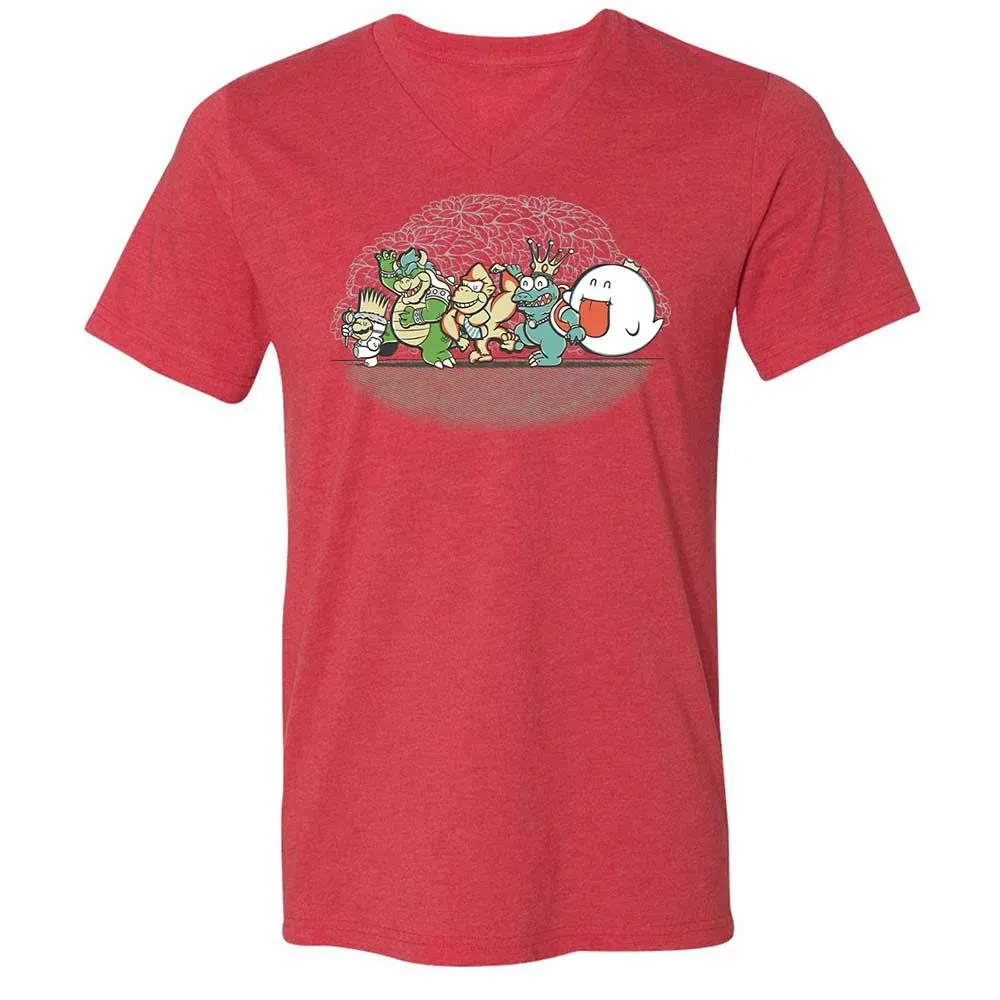 Unisex V-Neck T-Shirt - 4QJGUB1S - Heather Red - 6