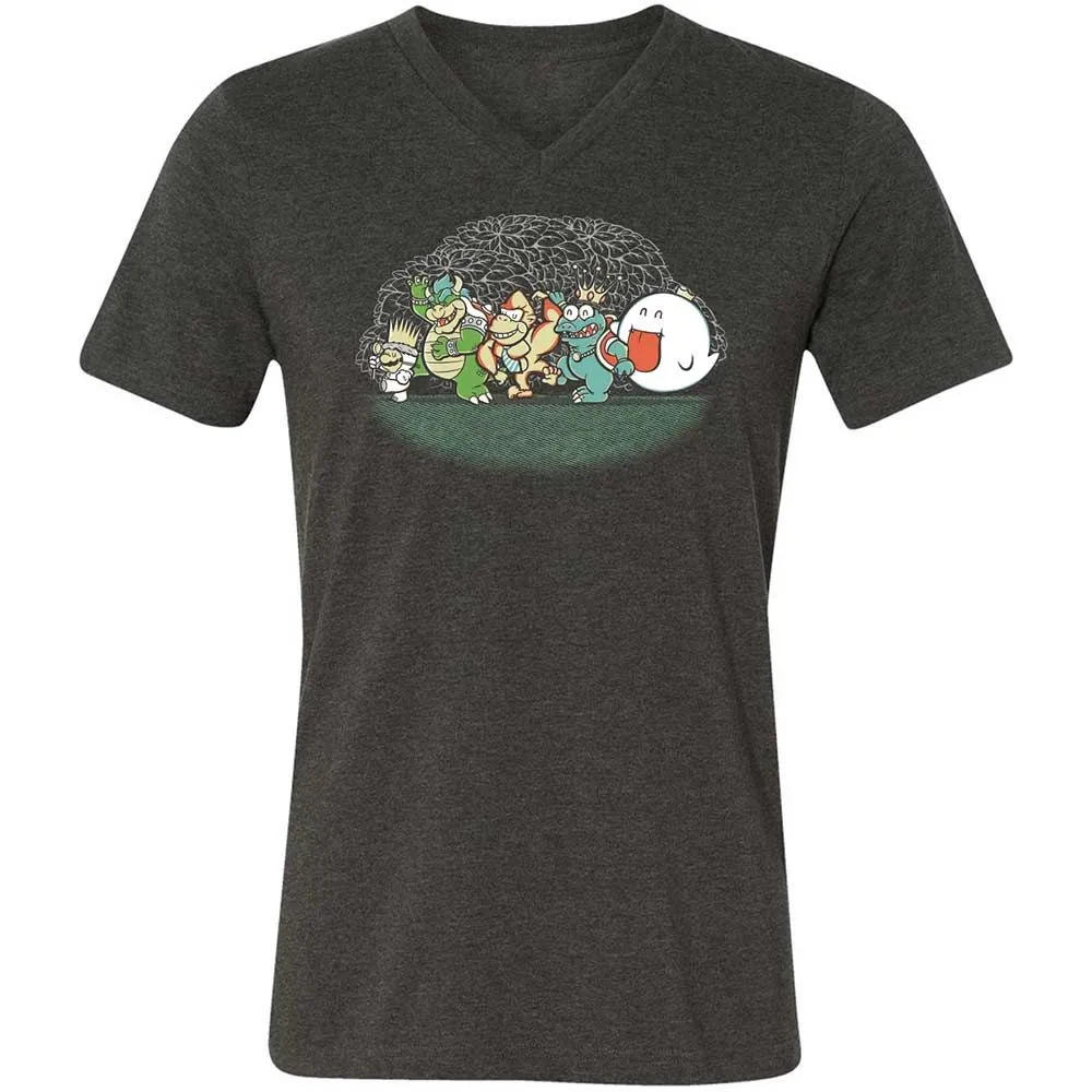 Unisex V-Neck T-Shirt - 4QJGUB1S - Dark Grey Heather - 8