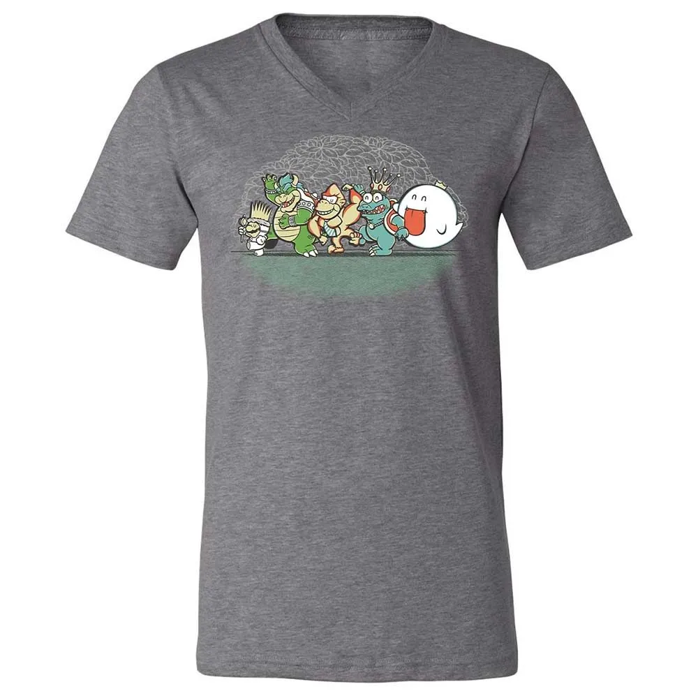 Unisex V-Neck T-Shirt - 4QJGUB1S - Deep Heather - 9