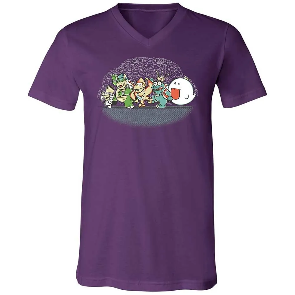 Unisex V-Neck T-Shirt - 4QJGUB1S - Team Purple - 10
