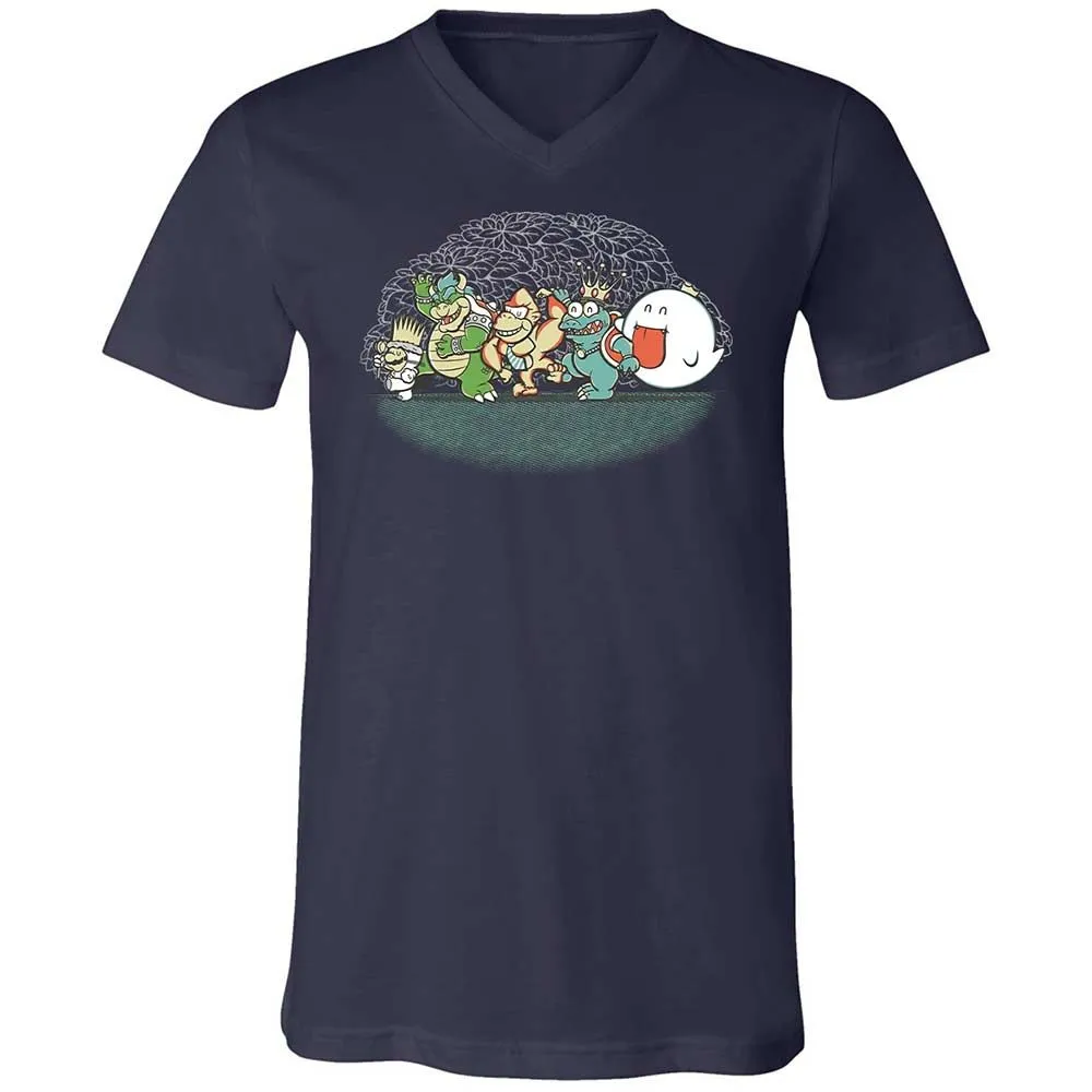 Unisex V-Neck T-Shirt - 4QJGUB1S - Navy - 12