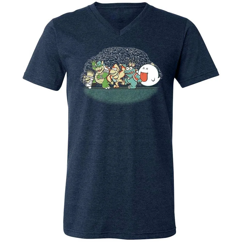 Unisex V-Neck T-Shirt - 4QJGUB1S - Heather Navy - 13