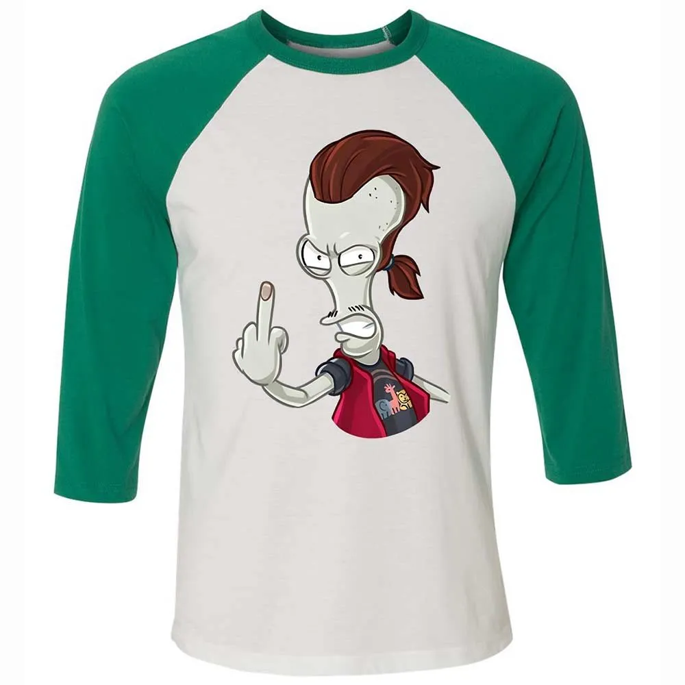 Unisex 3/4 Baseball Tee - JYWVZ2PV - White/Kelly - 6