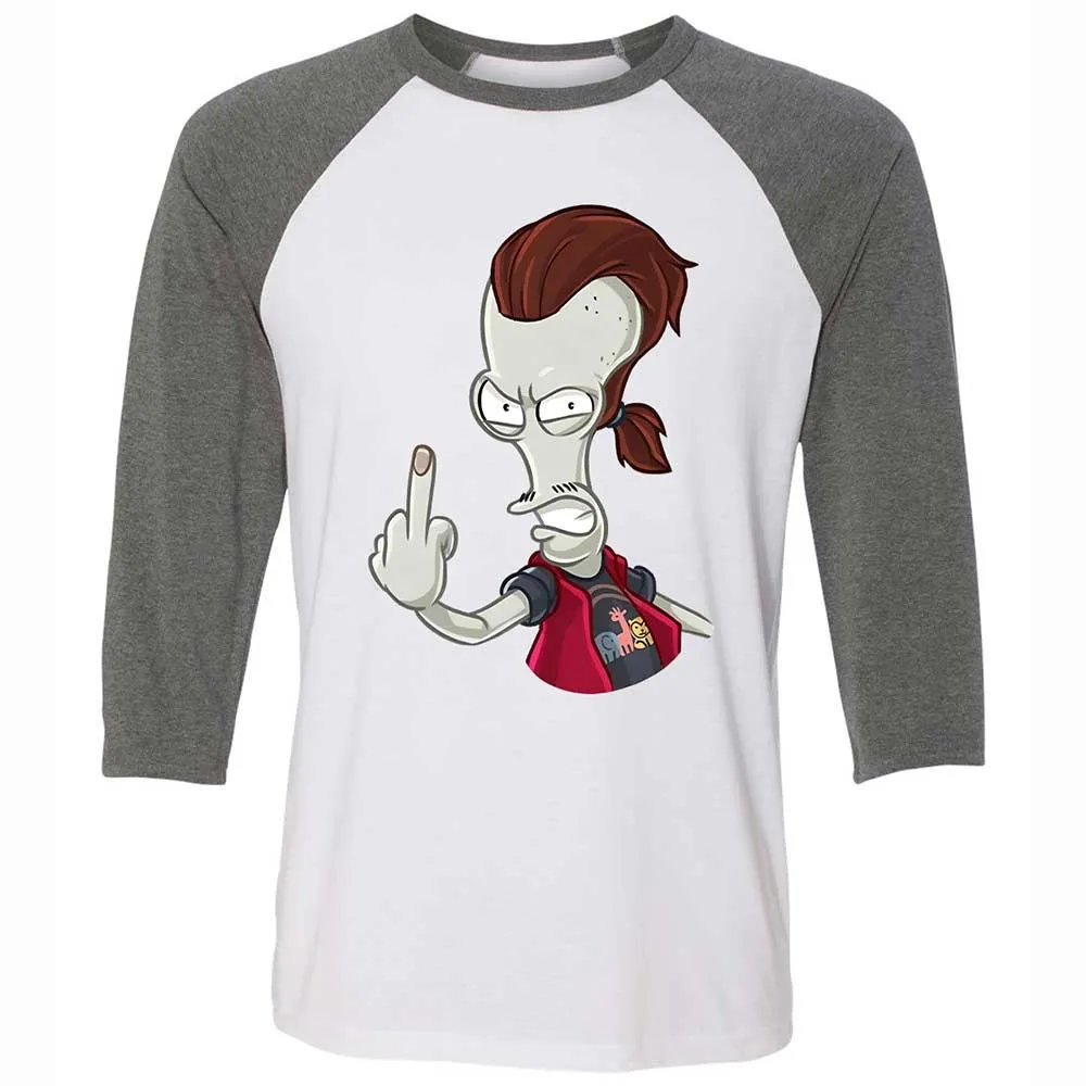 Unisex 3/4 Baseball Tee - JYWVZ2PV - White/Deep Heather - 11