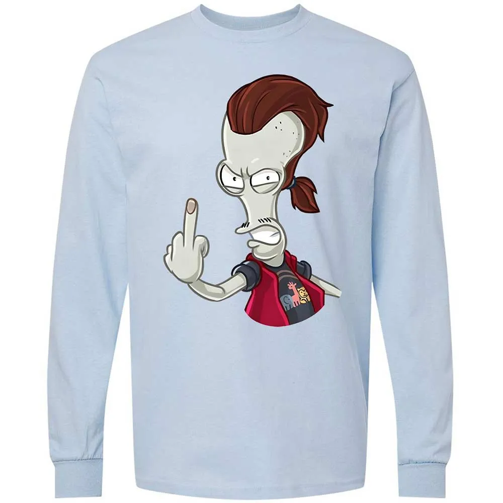 Long Sleeve T-Shirt - WMJ21X1M - Light Blue - 4