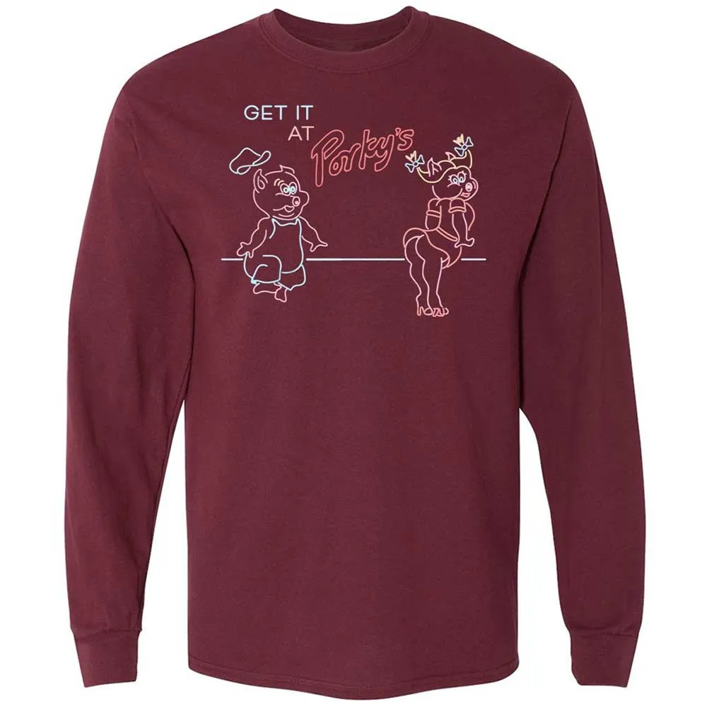 Long Sleeve T-Shirt - D5ZYC1RV - Maroon - 6