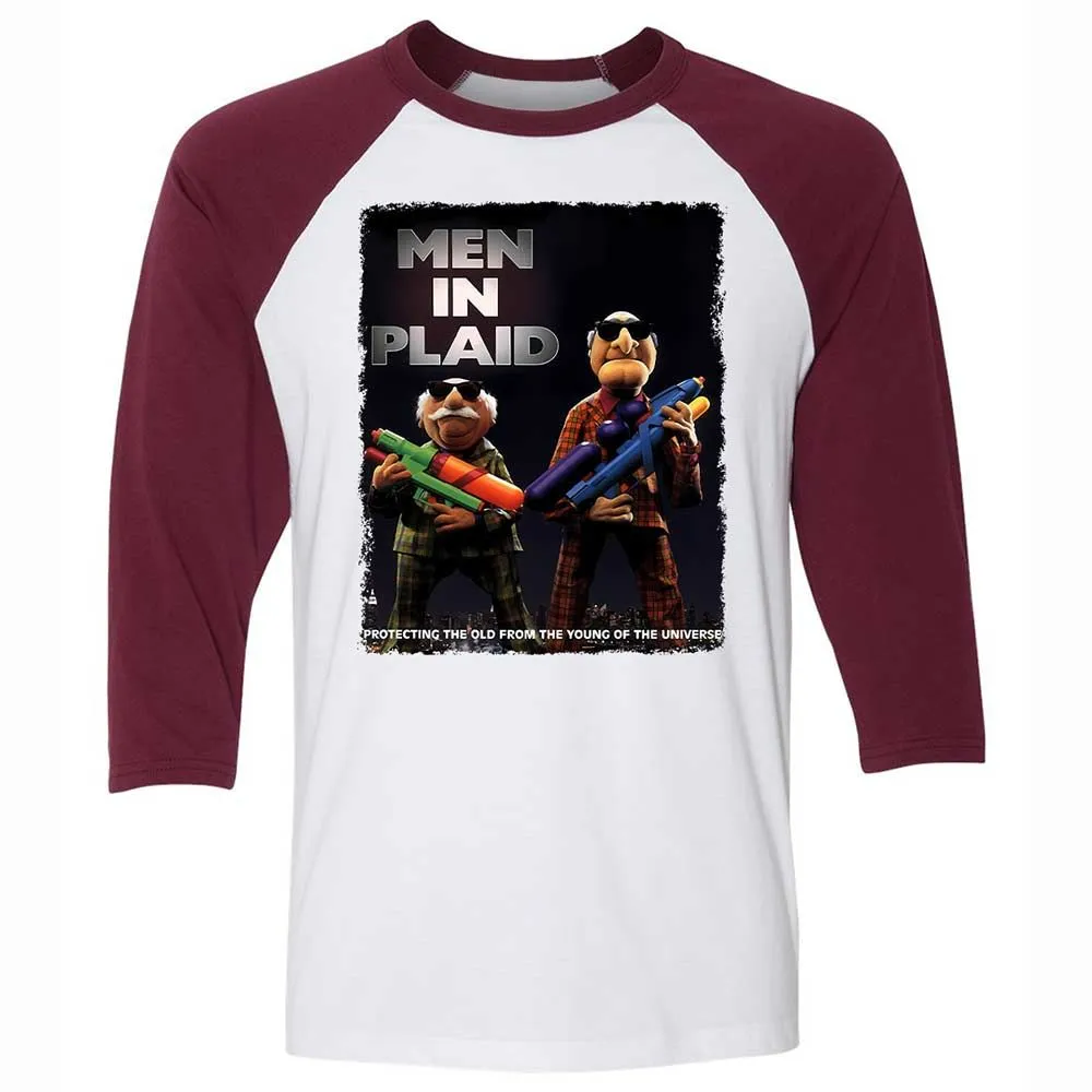 Men in Plaid - White/Maroon - 7