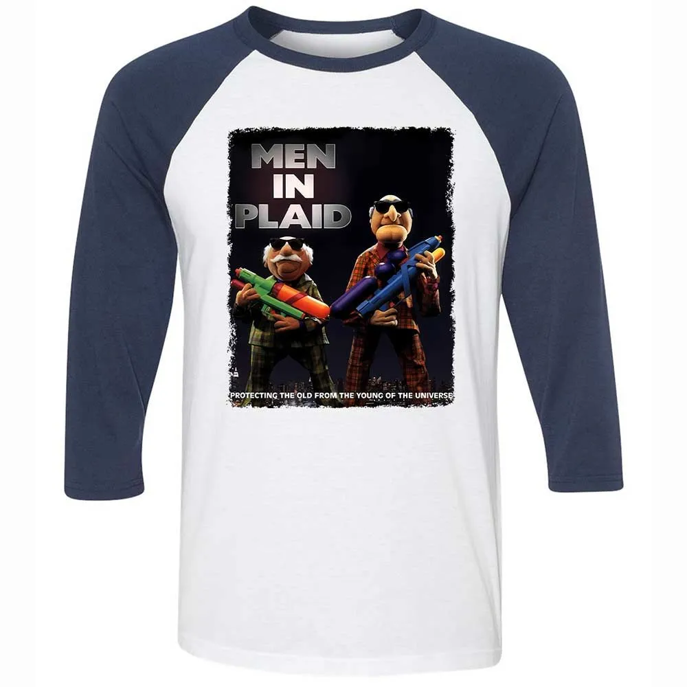 Men in Plaid - White/Navy - 8