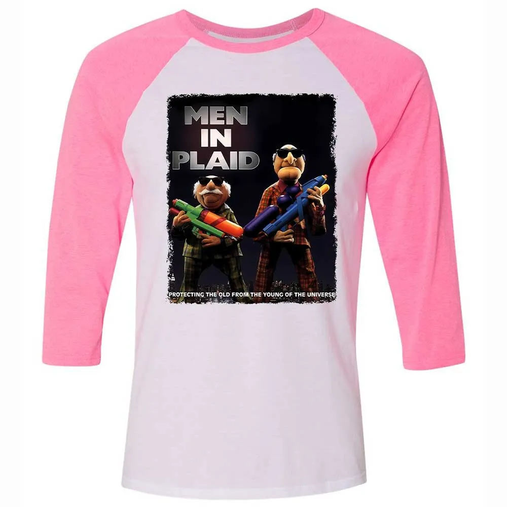 Men in Plaid - White/Neon Pink - 12