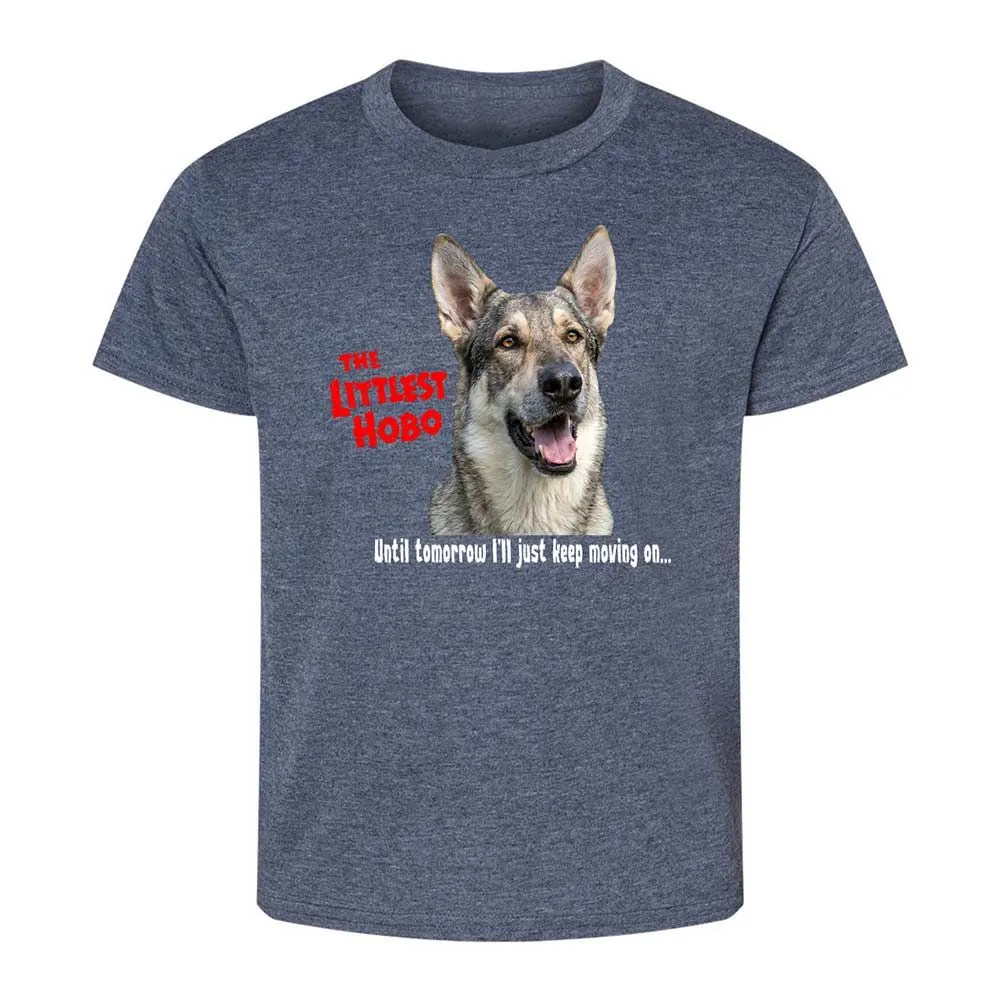 Kids T-Shirt - 8E73Q3SZ - Heather Navy - 9