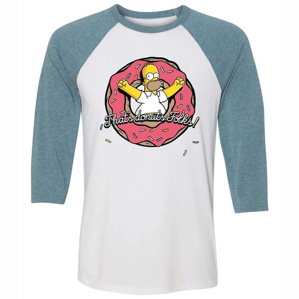 Unisex 3/4 Baseball Tee - 8XHB3RK2 - White/Denim - 3