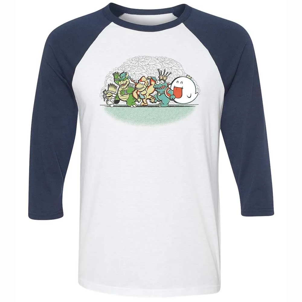 Unisex 3/4 Baseball Tee - 36AB46UH - White/Navy - 8