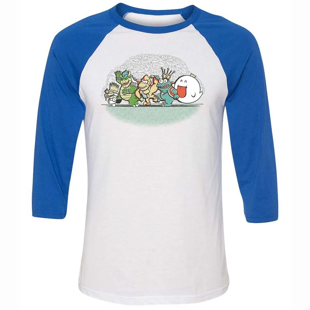 Unisex 3/4 Baseball Tee - 36AB46UH - White/True Royal - 10