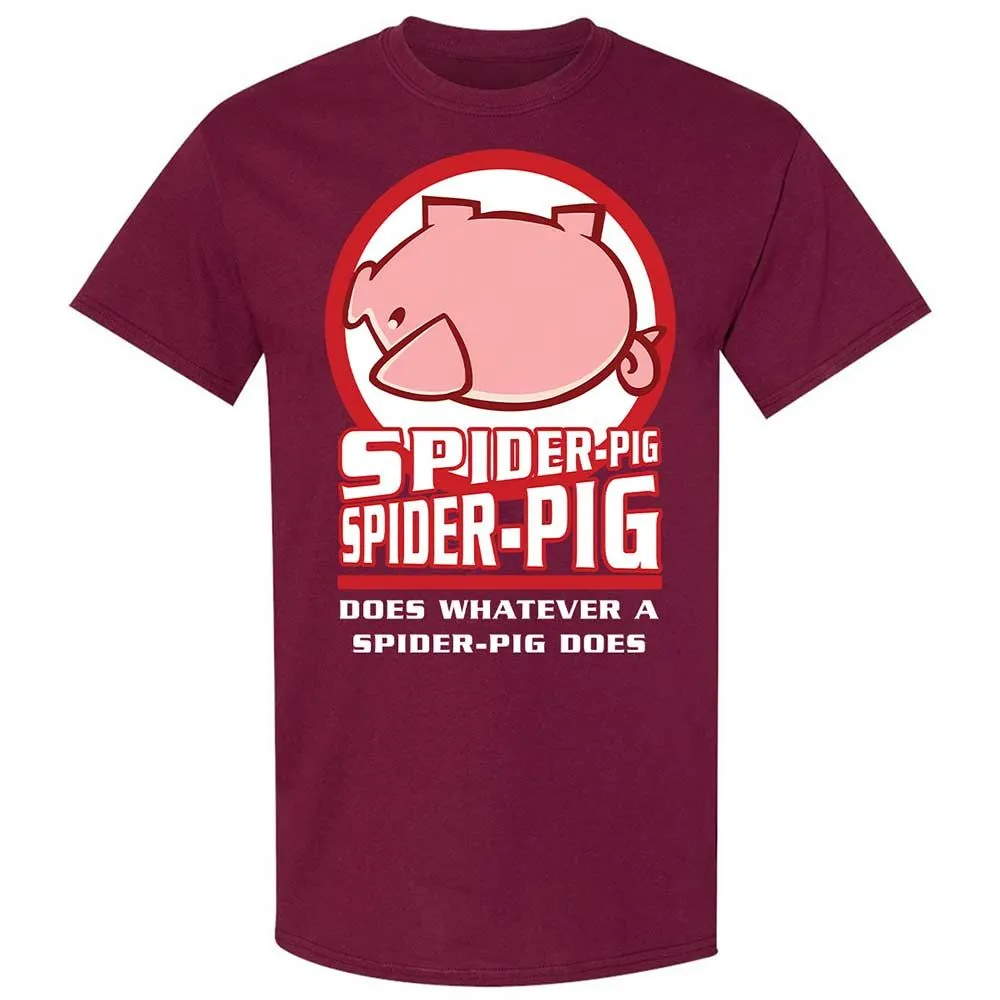 Spider-Pig, Spider-Pig - Maroon - 8