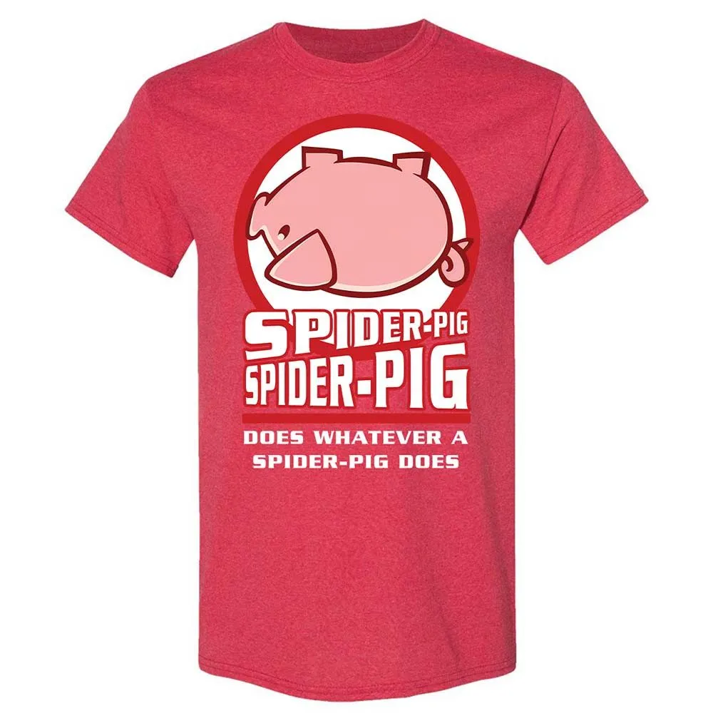 Spider-Pig, Spider-Pig - Heather Red - 11
