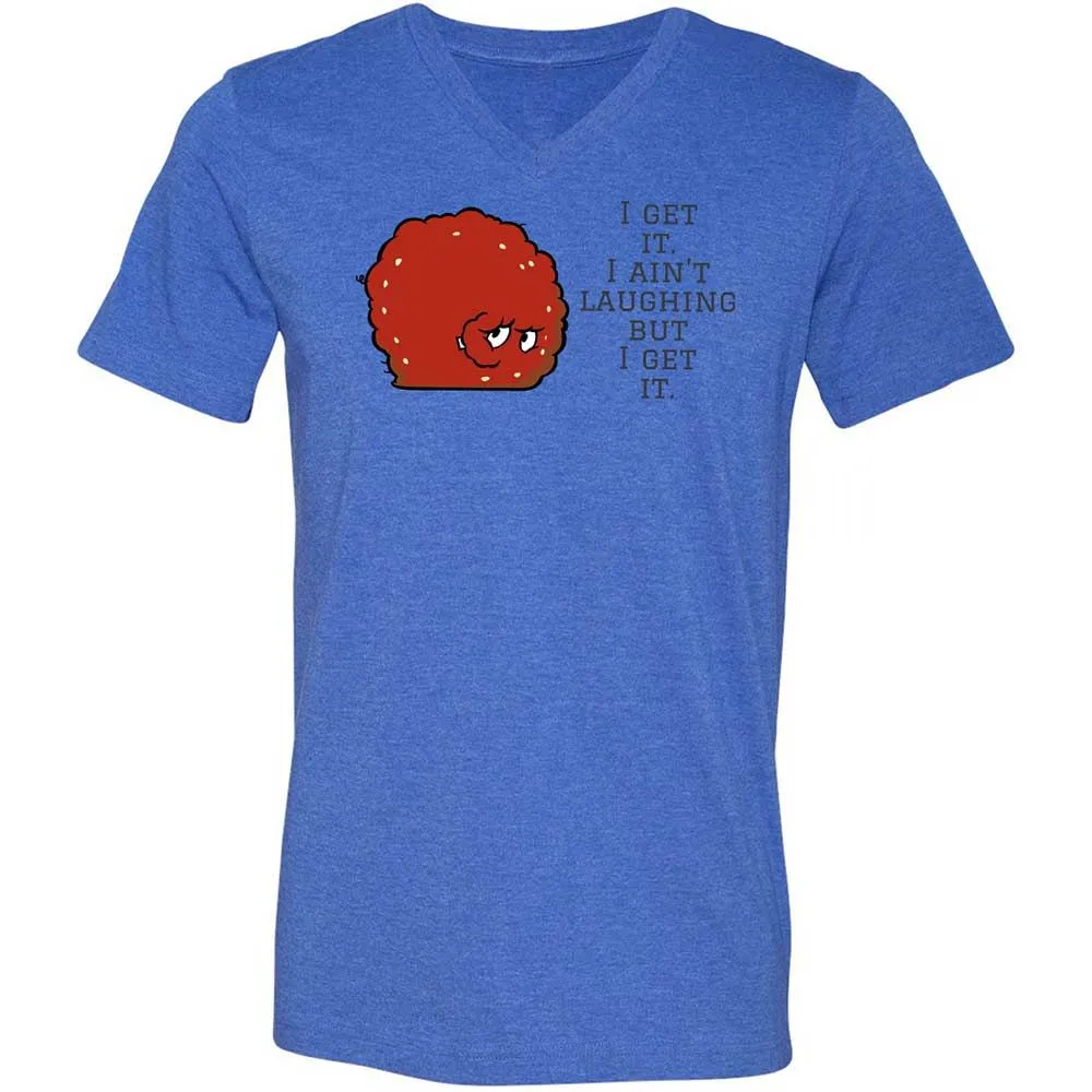 Unisex V-Neck T-Shirt - RCXN36KD - Heather True Royal - 4