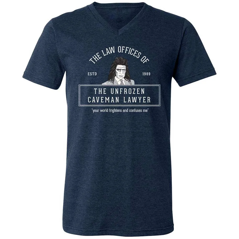 Unisex V-Neck T-Shirt - DPHS861J - Heather Navy - 3