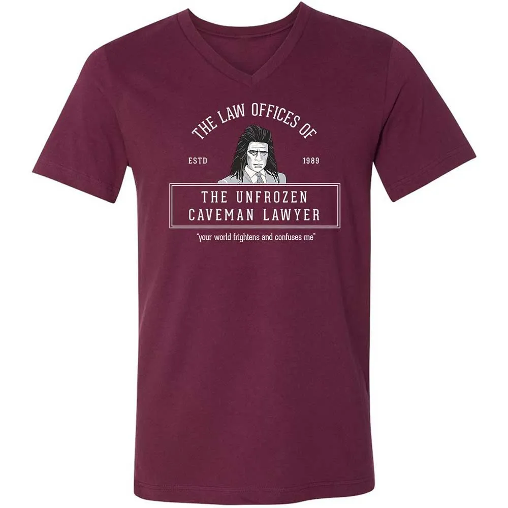 Unisex V-Neck T-Shirt - DPHS861J - Maroon - 8