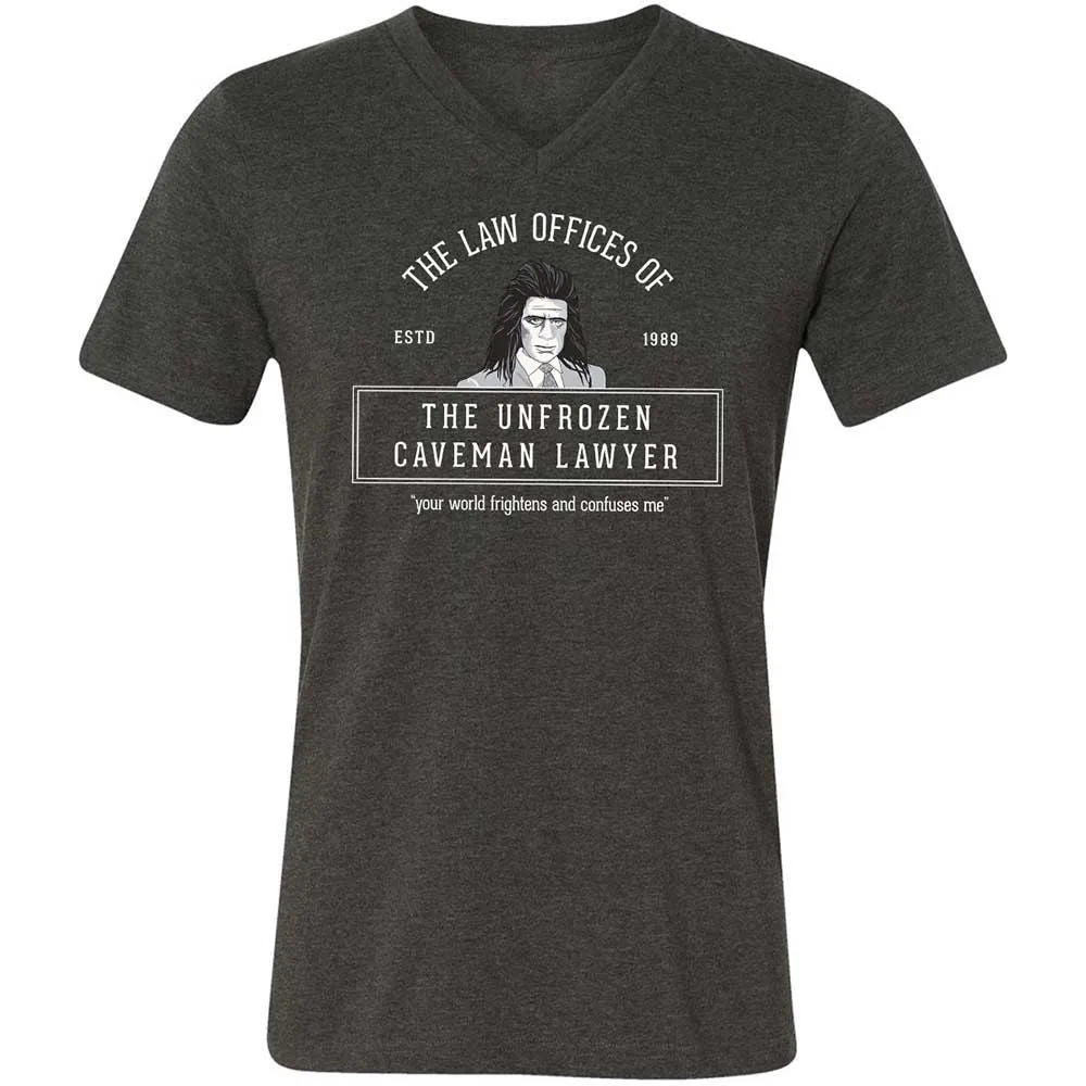 Unisex V-Neck T-Shirt - DPHS861J - Dark Grey Heather - 9