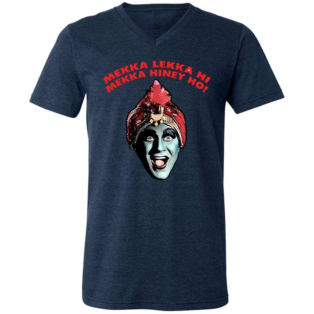 Unisex V-Neck T-Shirt - BLTT27H3 - Heather Navy - 13