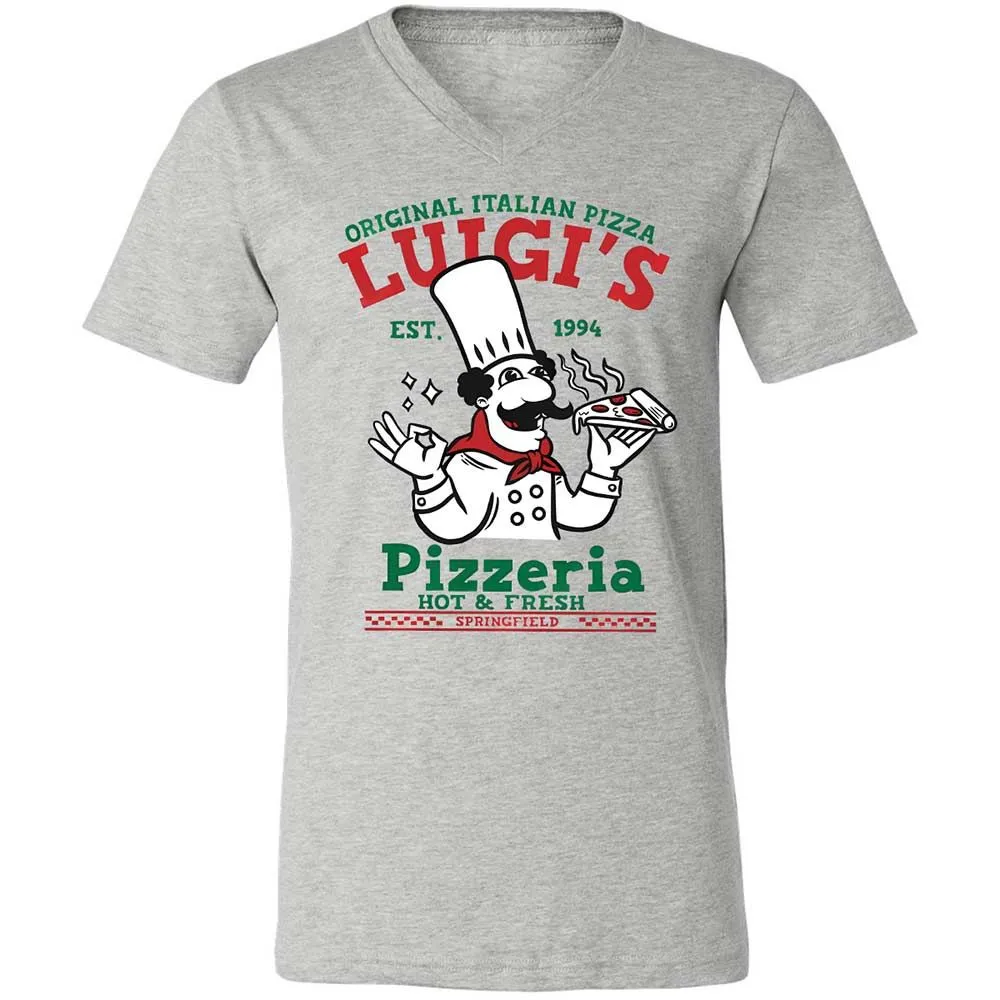 Unisex V-Neck T-Shirt - UAEK7RUU - Athletic Heather - 2