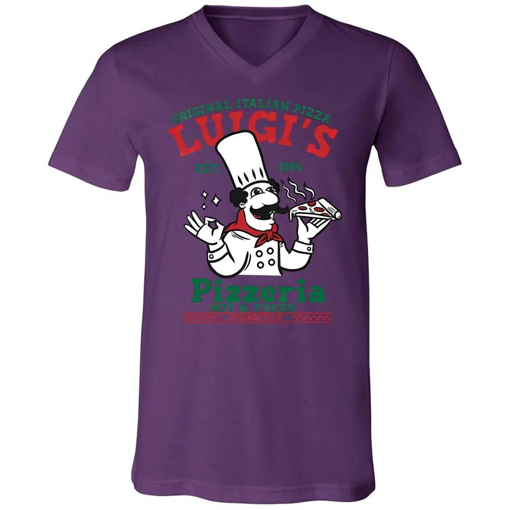 Unisex V-Neck T-Shirt - UAEK7RUU - Team Purple - 10