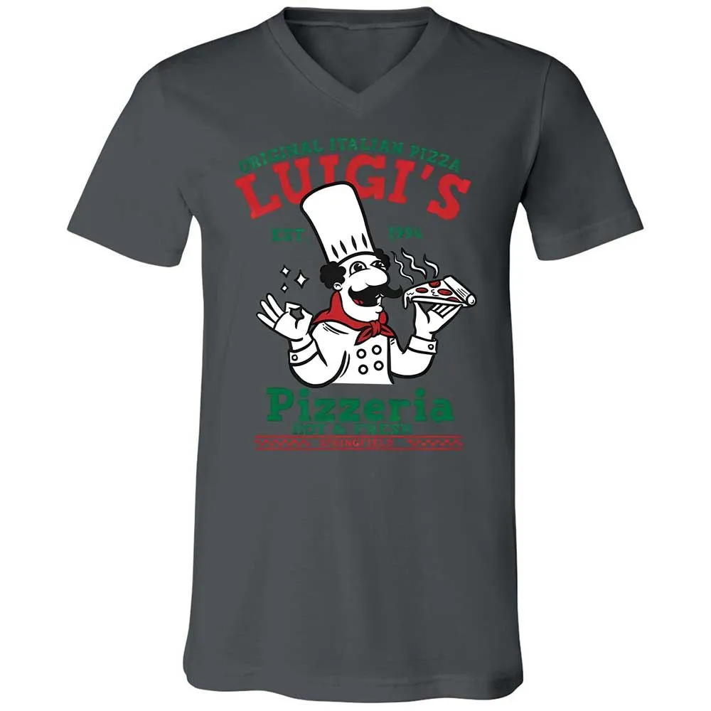 Unisex V-Neck T-Shirt - UAEK7RUU - Asphalt - 16