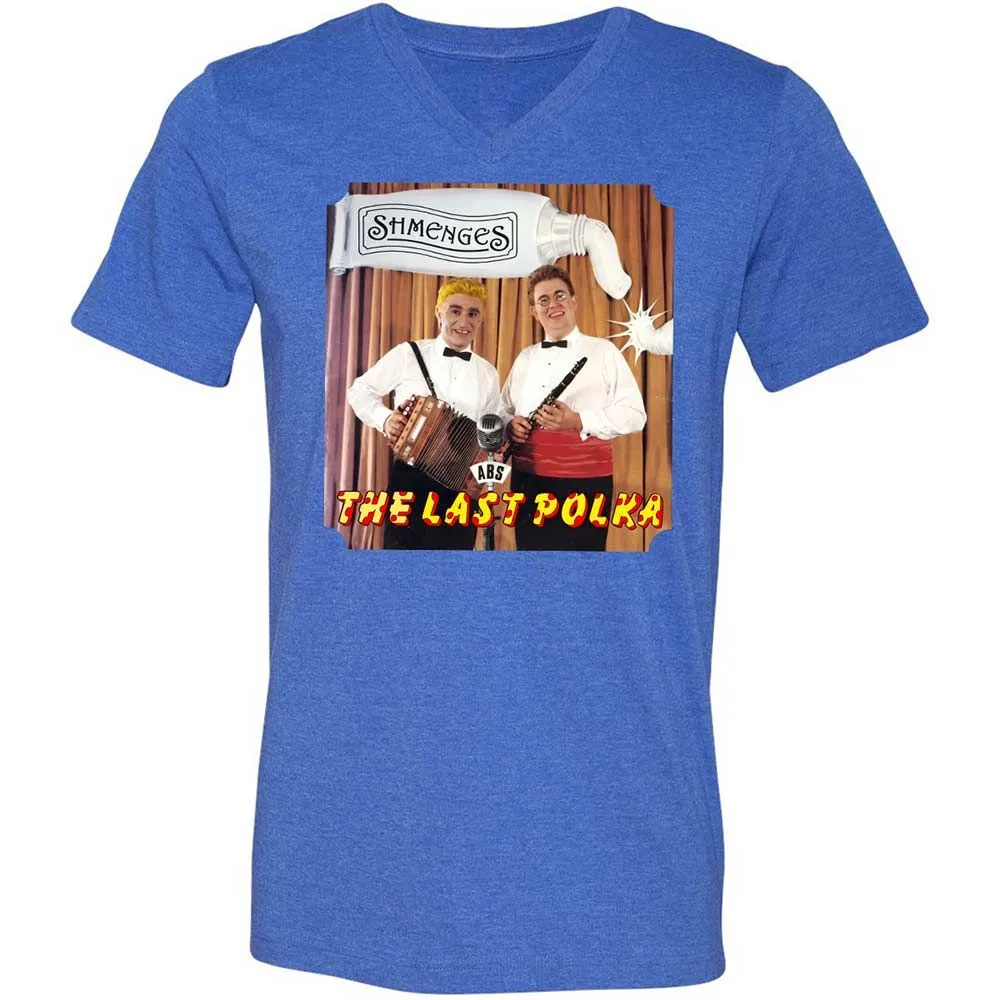 Unisex V-Neck T-Shirt - 4AV3ANL2 - Heather True Royal - 5