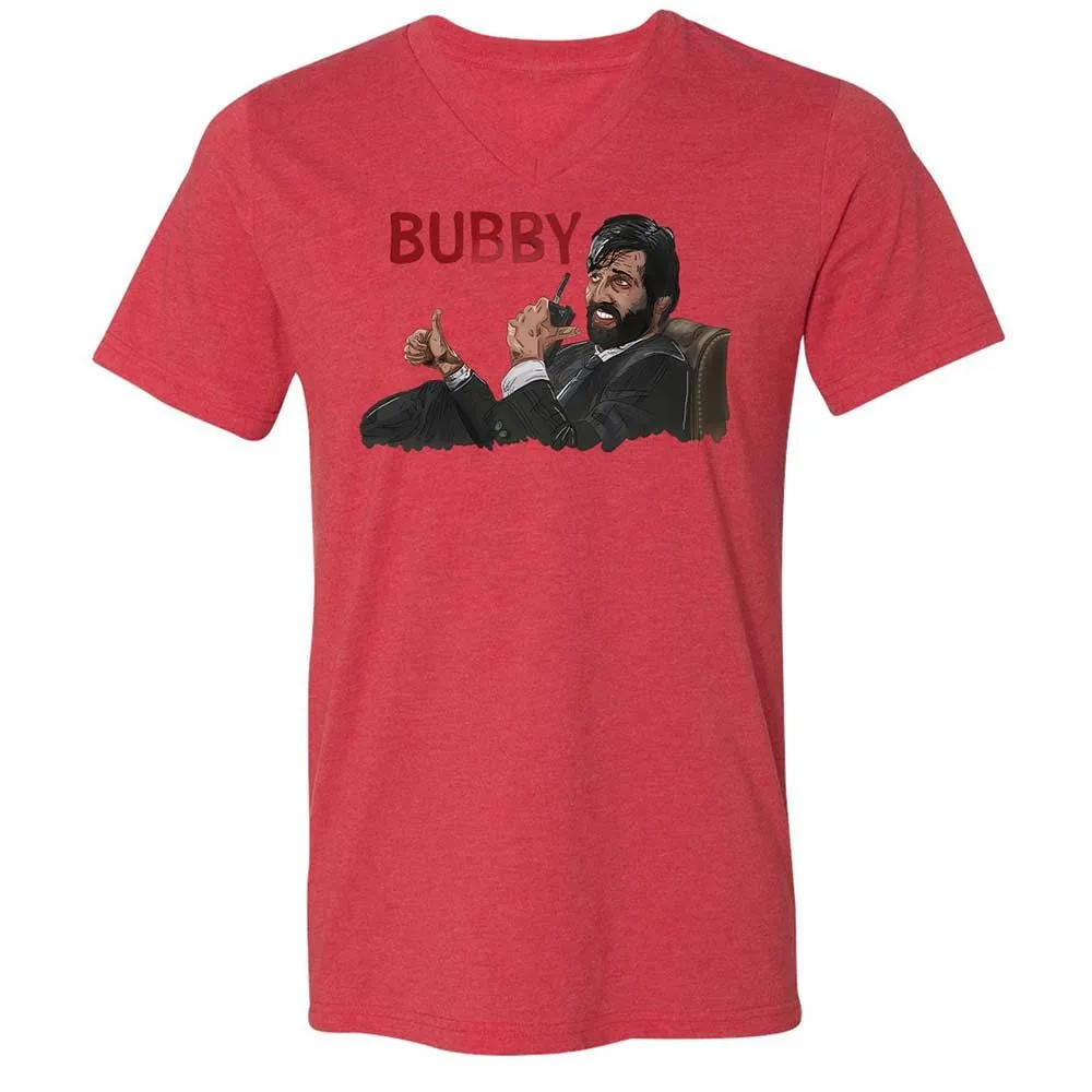 Unisex V-Neck T-Shirt - 7LNYNKHQ - Heather Red - 6