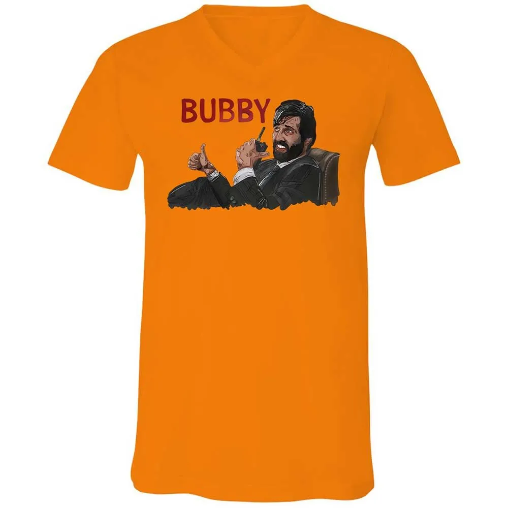 Unisex V-Neck T-Shirt - 7LNYNKHQ - Orange - 7