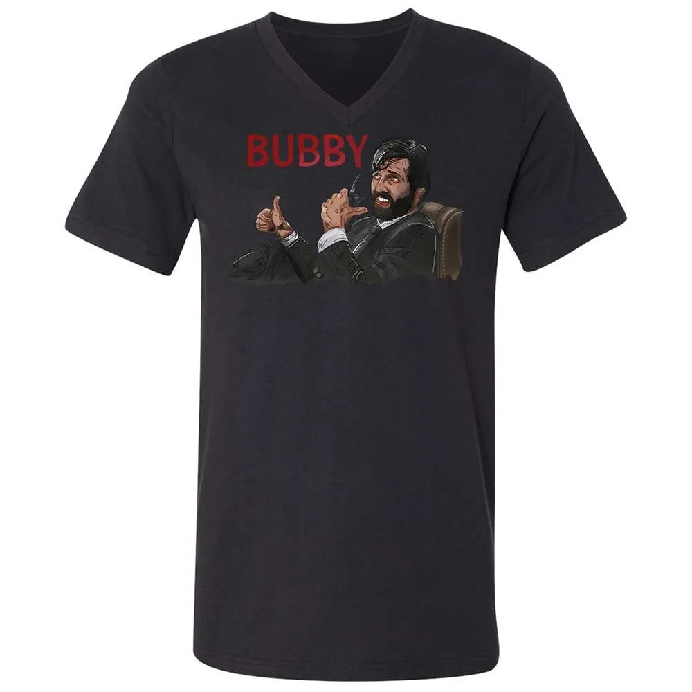 Unisex V-Neck T-Shirt - 7LNYNKHQ - Black - 11