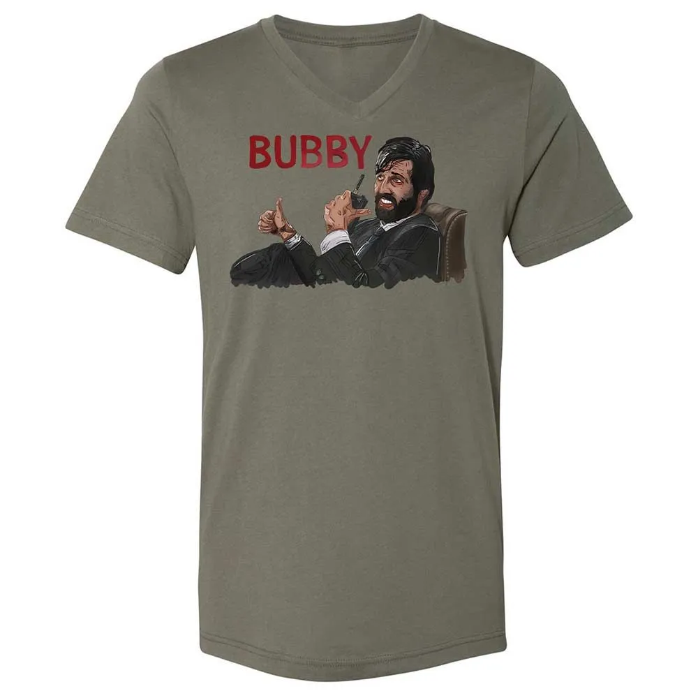 Unisex V-Neck T-Shirt - 7LNYNKHQ - Military Green - 15