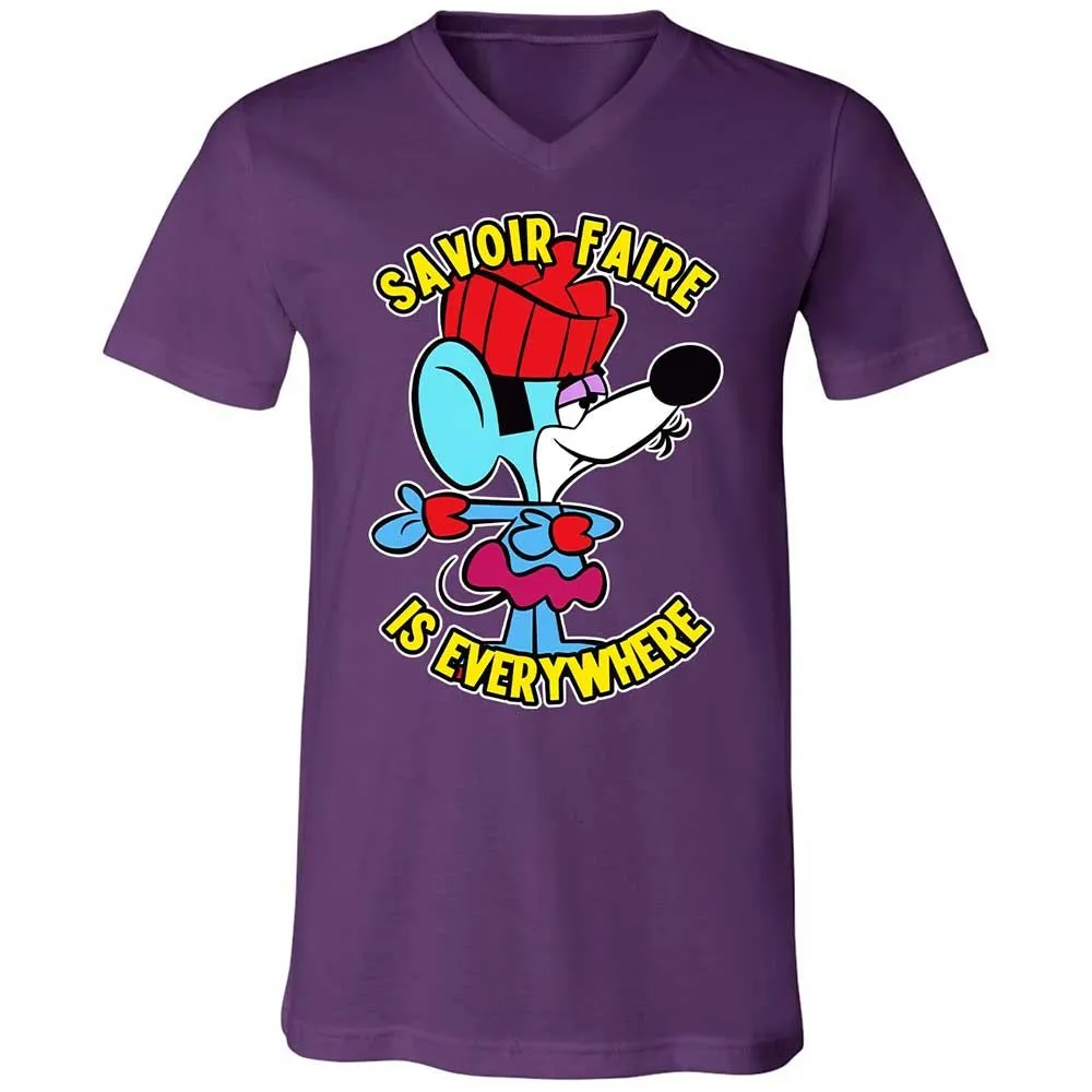 Unisex V-Neck T-Shirt - 75ZEHV4W - Team Purple - 10