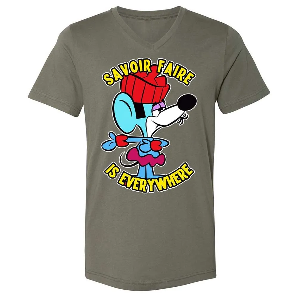 Unisex V-Neck T-Shirt - 75ZEHV4W - Military Green - 11