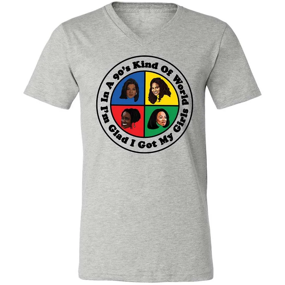 Unisex V-Neck T-Shirt - S46J1YTM - Athletic Heather - 2