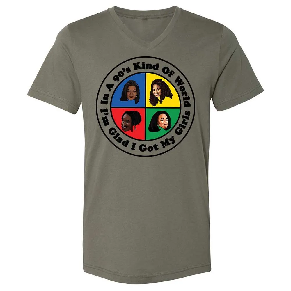 Unisex V-Neck T-Shirt - S46J1YTM - Military Green - 15