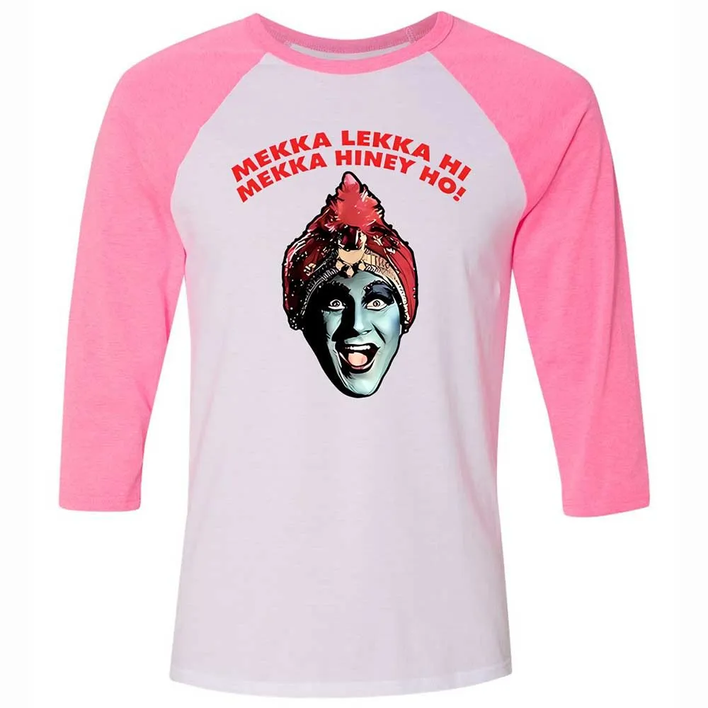 Unisex 3/4 Baseball Tee - U4QBS7TT - White/Neon Pink - 12