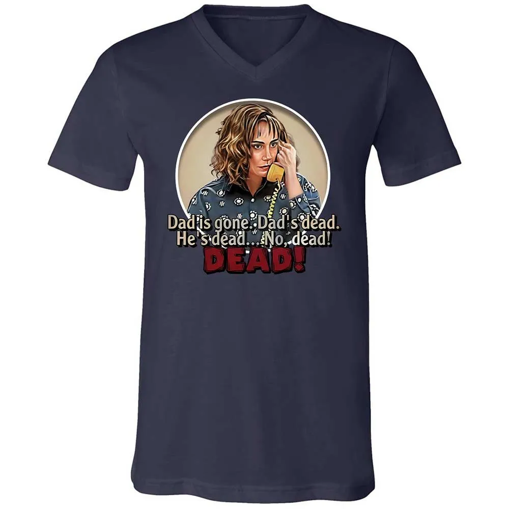 Unisex V-Neck T-Shirt - V4B2UKUN - Navy - 2