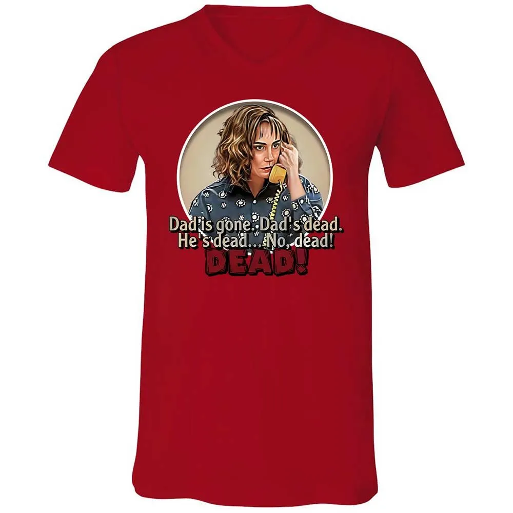 Unisex V-Neck T-Shirt - V4B2UKUN - Red - 6
