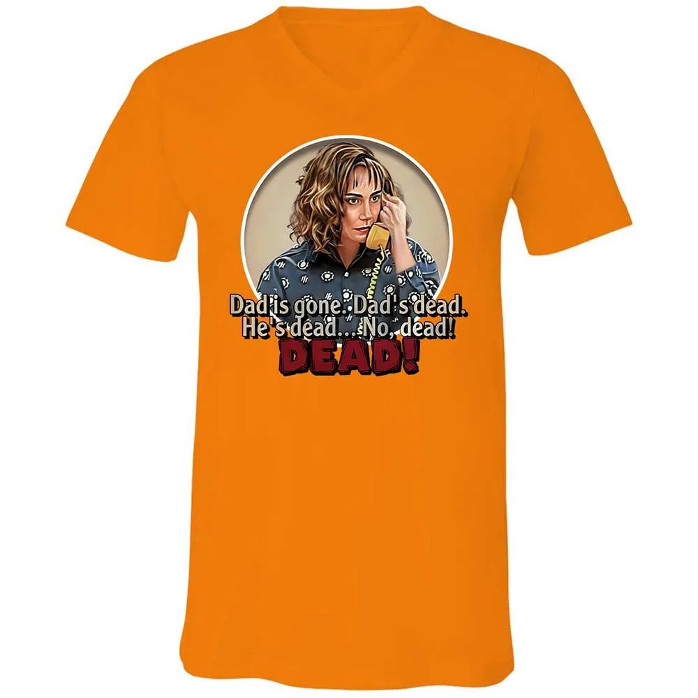 Unisex V-Neck T-Shirt - V4B2UKUN - Orange - 12