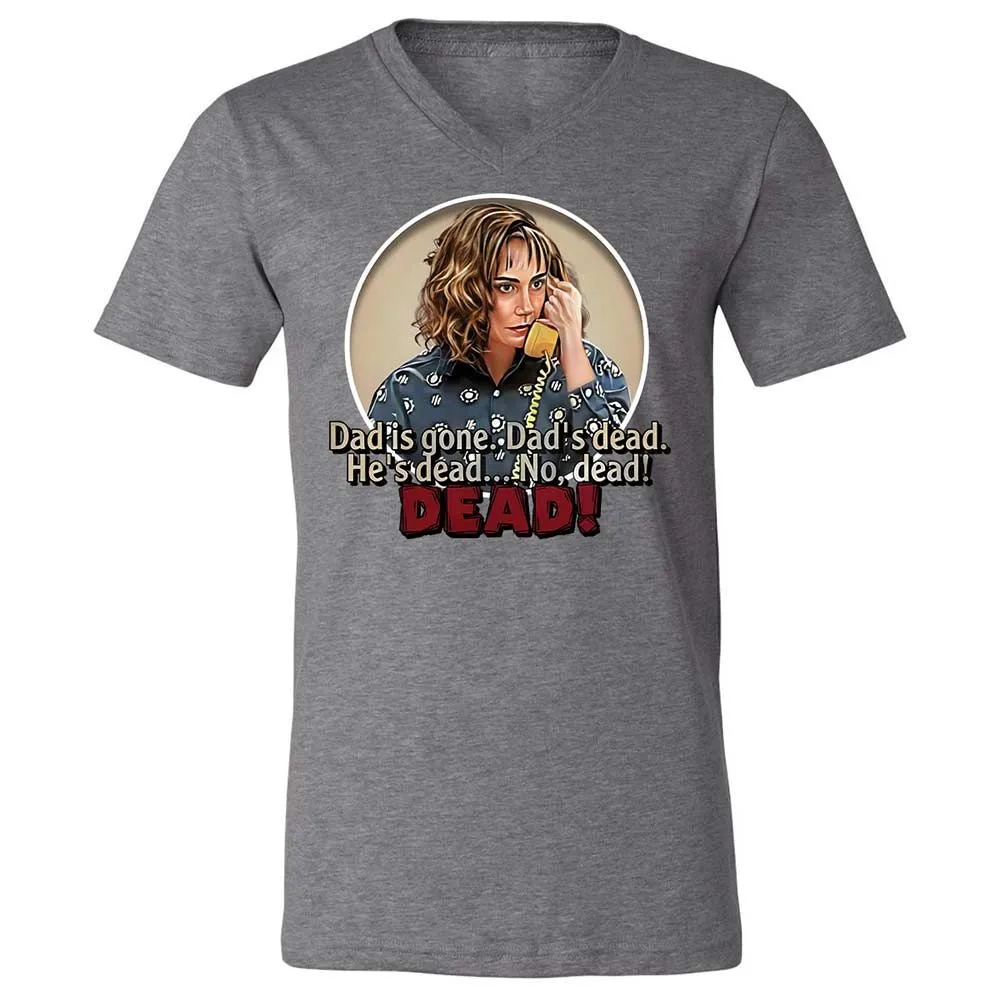 Unisex V-Neck T-Shirt - V4B2UKUN - Deep Heather - 14