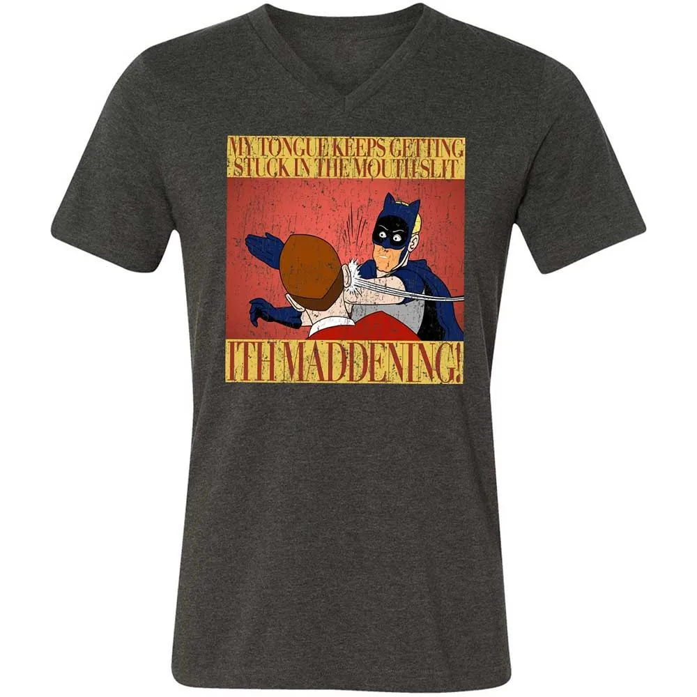 Unisex V-Neck T-Shirt - TWHLQE1W - Dark Grey Heather - 8