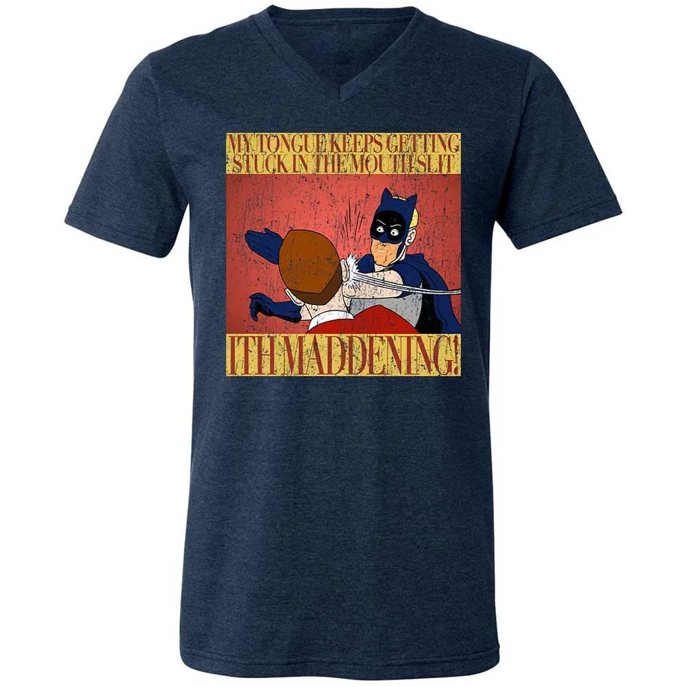Unisex V-Neck T-Shirt - TWHLQE1W - Heather Navy - 13