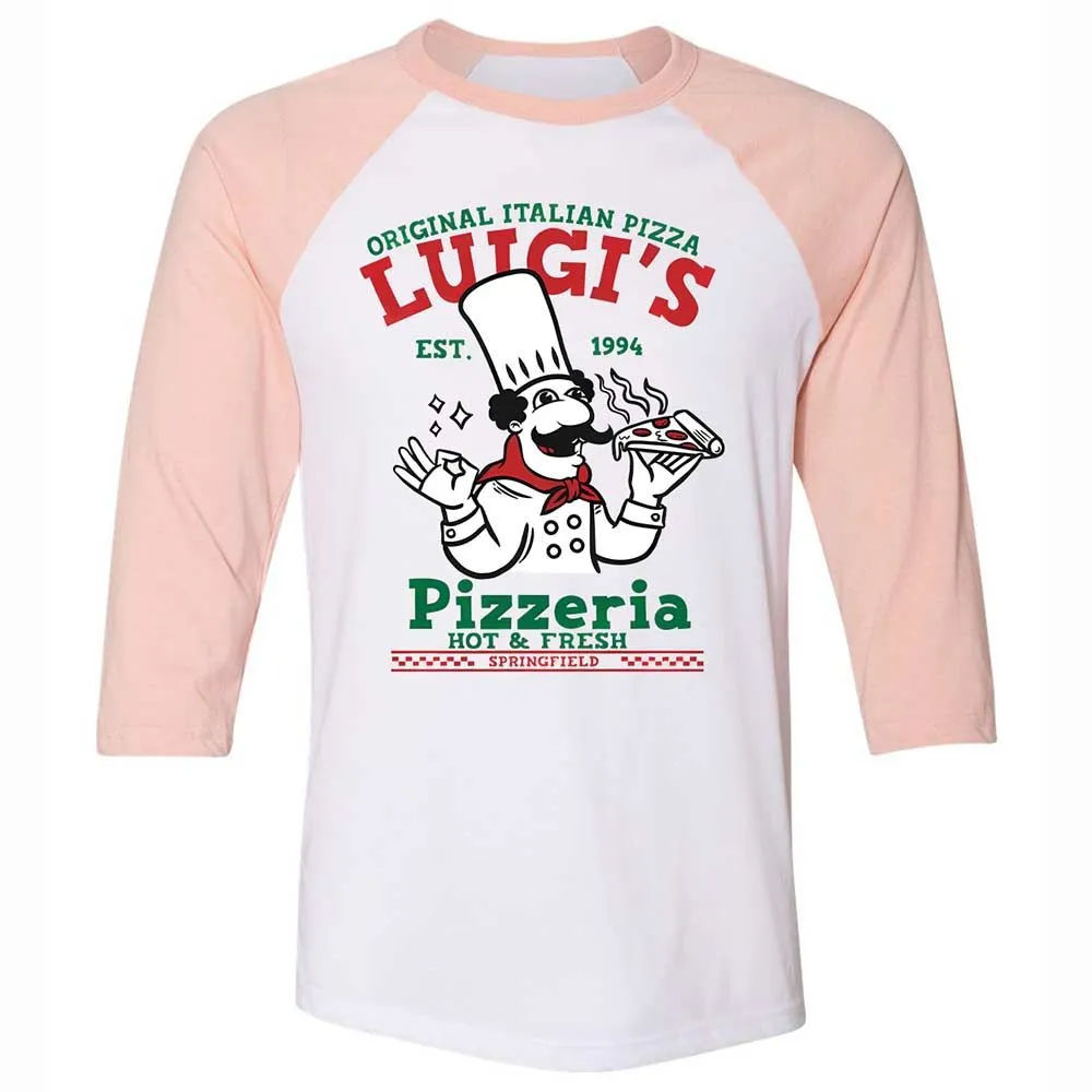 Unisex 3/4 Baseball Tee - WJ264AFE - White/Heather Peach - 5