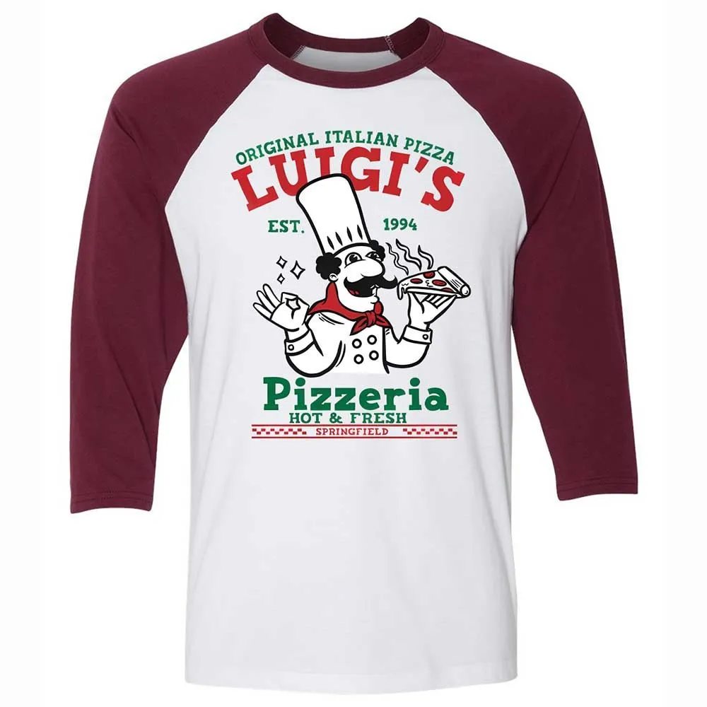 Unisex 3/4 Baseball Tee - WJ264AFE - White/Maroon - 7