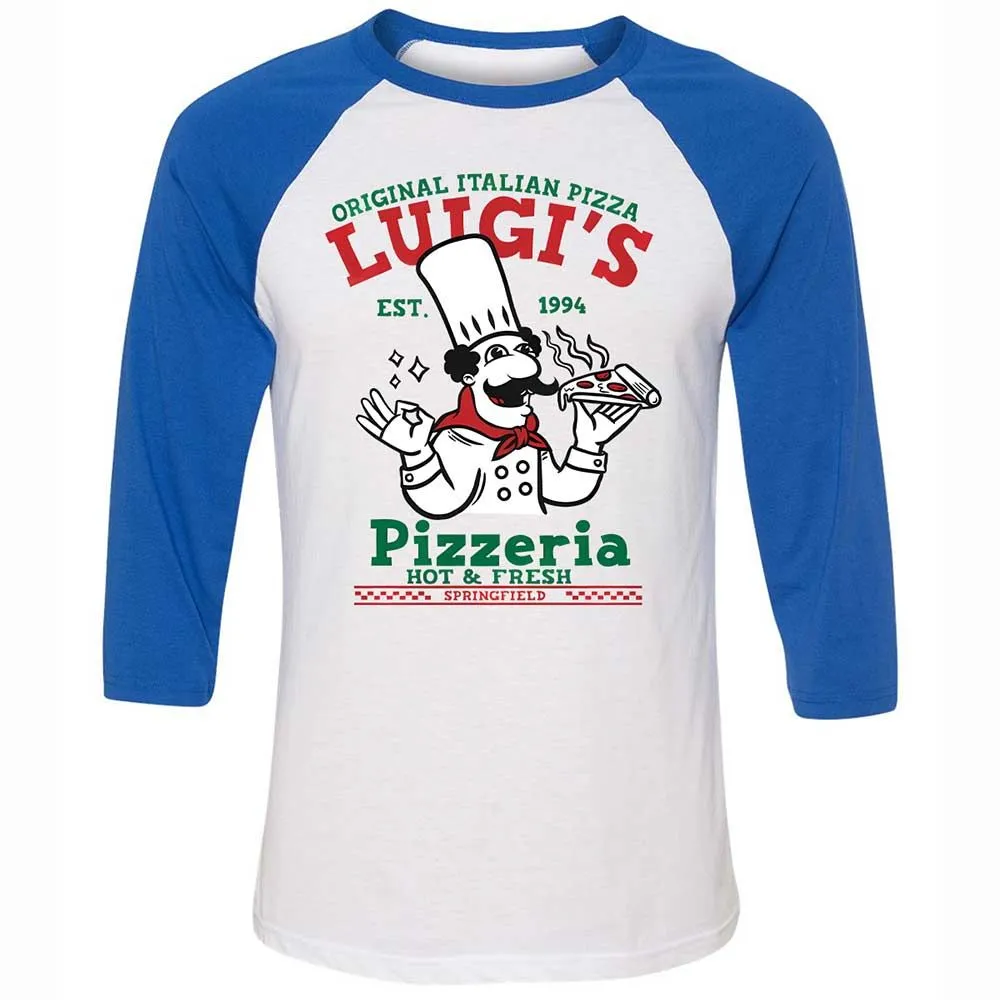 Unisex 3/4 Baseball Tee - WJ264AFE - White/True Royal - 10